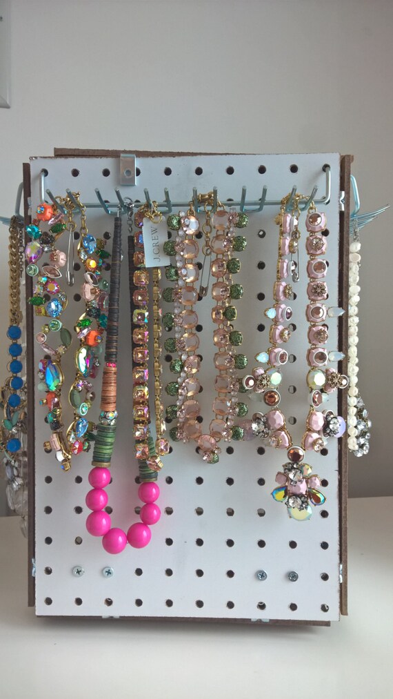 Perfect Pegboard Jewelry Tower Customizable Rotating