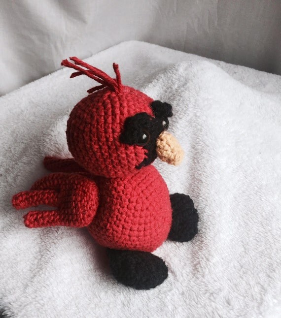 stuffed cardinal bird