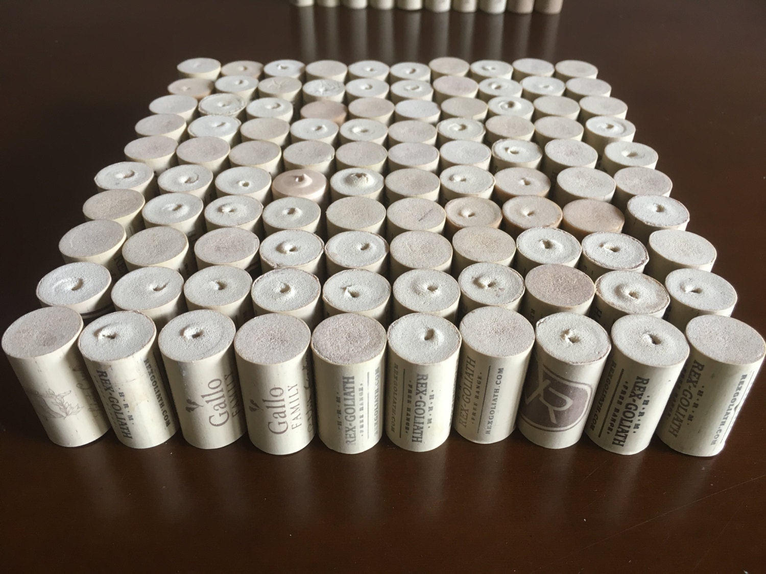 100 Used Synthetic Wine Corks for Crafts by Vixik on Etsy