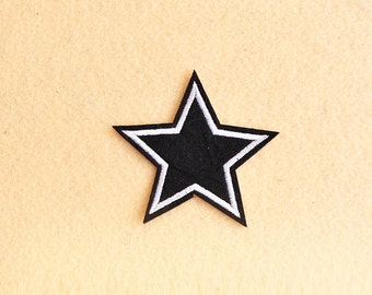 Star Patch - Iron on patch -Sew On patch - Embroidered Patch (Size 7cm x 7.3cm)