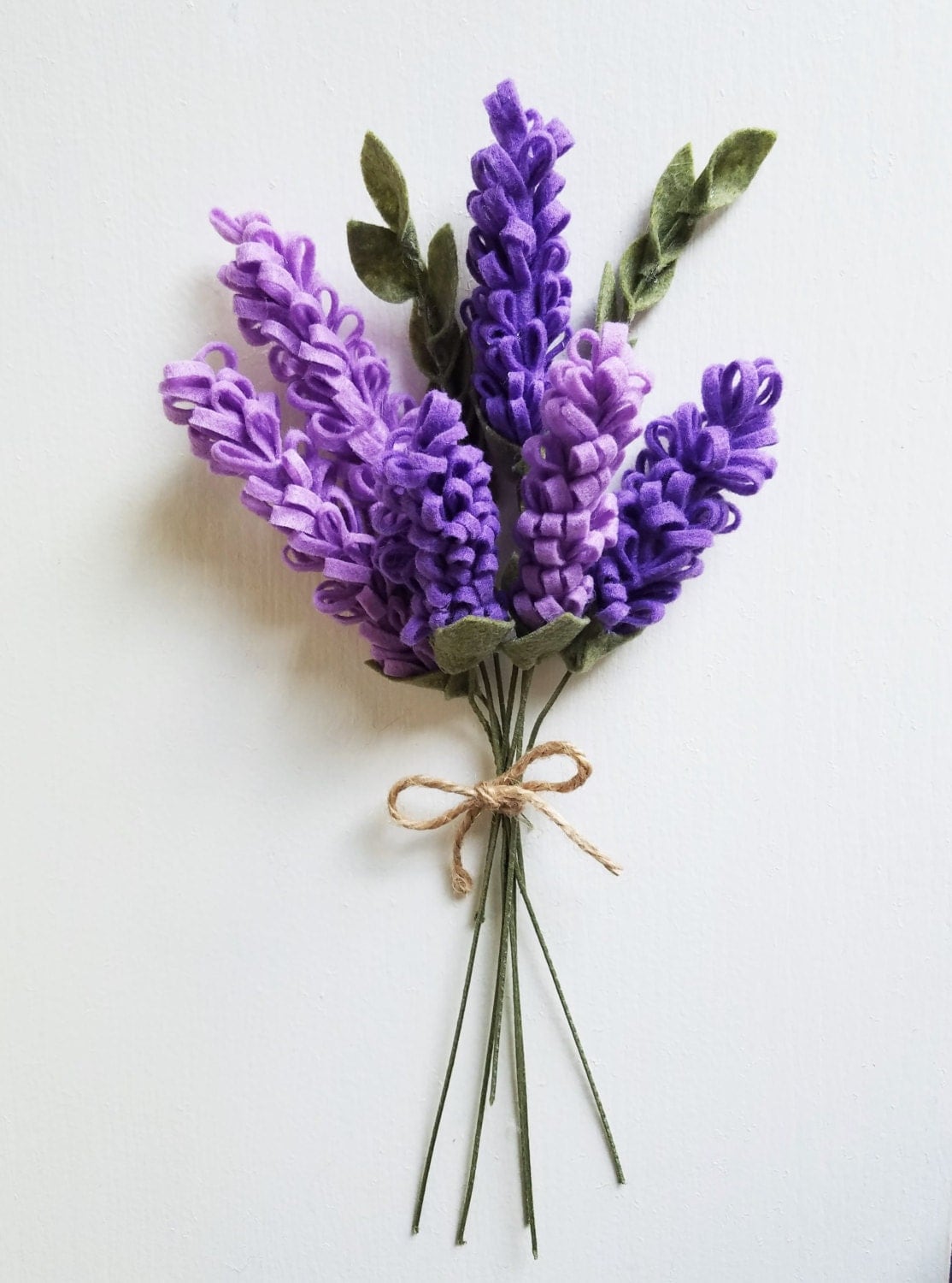 Felt Lavender Bridesmaid Bouquet Felt Bridal Bouquet