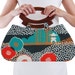 Japanese top handle bag, Minimalist bag, Modern handbag, Floral handbag, Casual bag, Trendy bag, Handmade fabric purse, Handbag with handle