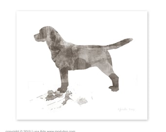 Items similar to Labrador Retriever Dog Lab Stencil Black Lab Chocolate ...