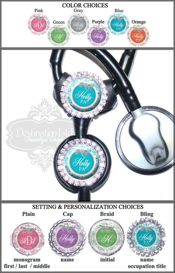 Dragonfly Littmann Stethoscope Tag Personalized by DestinationLtd
