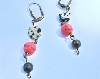 dalmation jasper earrings
