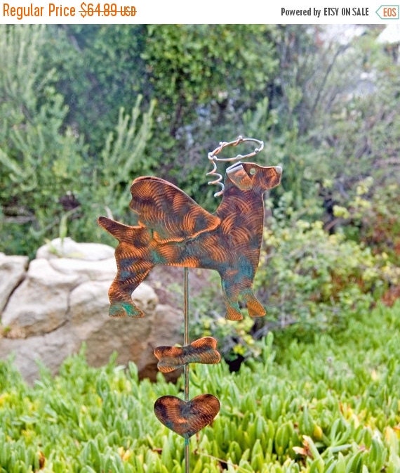 Jack Russell Decor / Pet Memorial / Sculpture / by GardenCopperArt