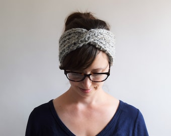 Chunky Knit Headband // Turban Headband // Knit Headband // Chunky Knits // Knit Turban Headband