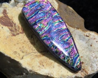 Dichroic Glass Pendant - Fused Glass Jewelry - Dichroic Glass - Fused Glass UK - Dichroic Jewelry - Fused Glass Pendant