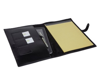 Leather Padfolio, Leather Folio, A4 Notebook Cover, A4 Notebook, Leather Ipad Case, Man Gifts, Bags & Purses, Mens Leather Gift