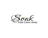 Soak Your Cares Away - Bathroom Wall Decal - Vinyl Wall Decals, Wall Decor, Signage, Wall Sticker, Wall Decal, Bath Decal, Bathroom Decor