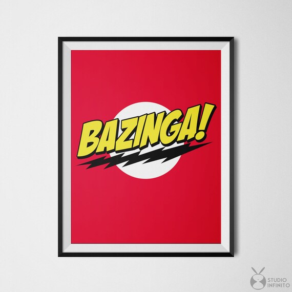 big bang theory poster bazinga