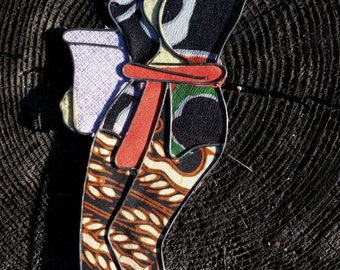 Antique Indonesian Woman Wall Hanging I