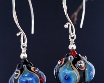 Sterling Silver, Bohemian or Victorian Inspired Earrings.