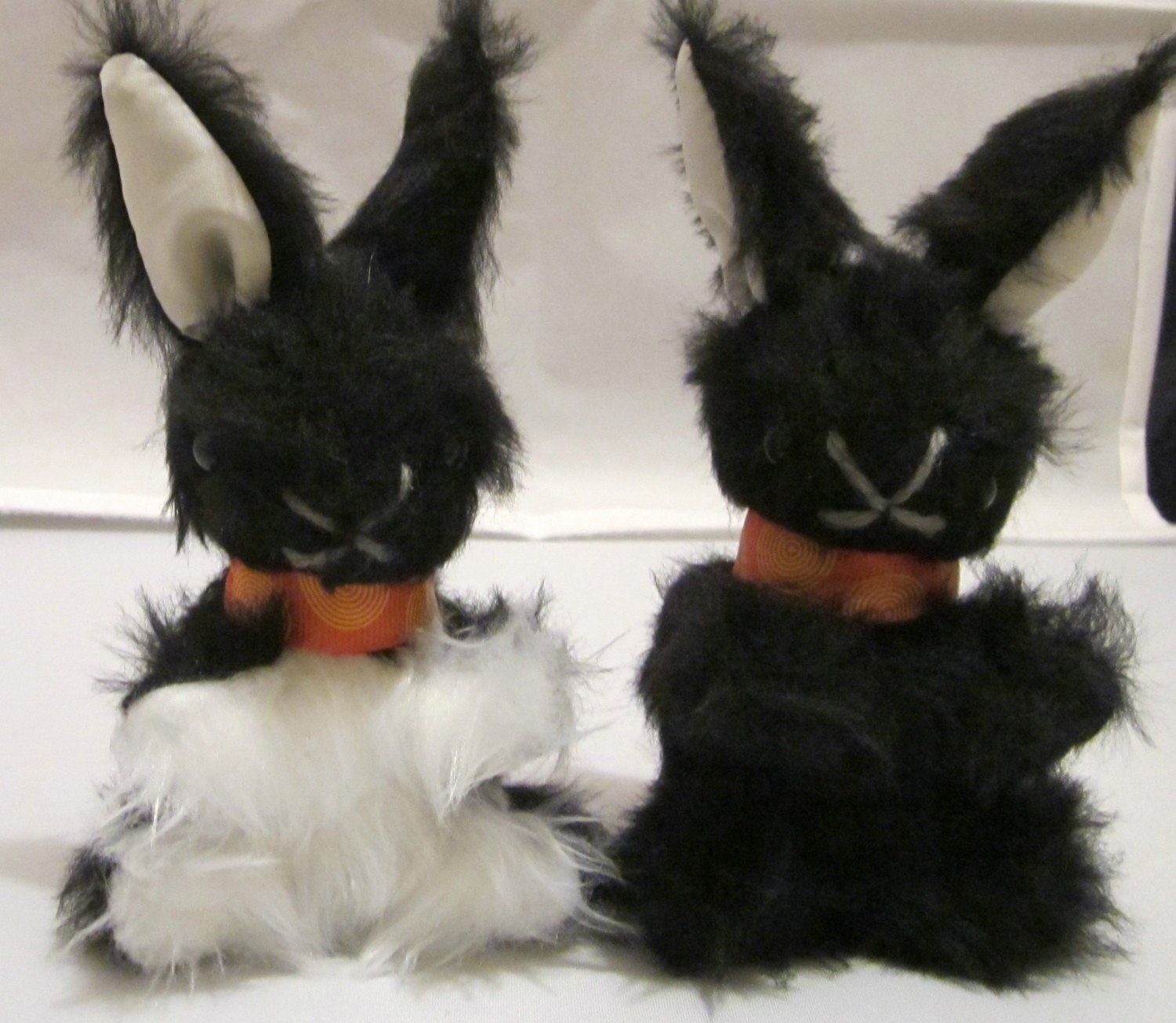 black stuffed rabbit