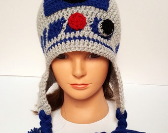 Made to Order Crochet R2D2 Hat