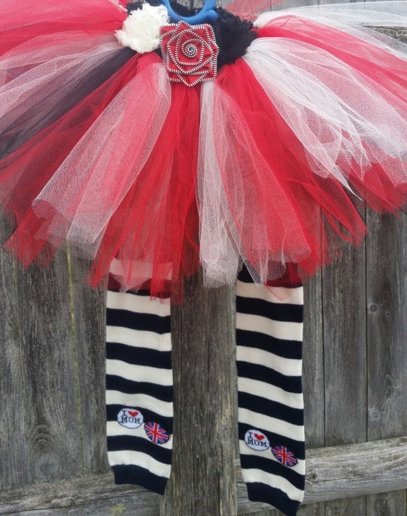 Rockabilly tutu! A little bit punk and a little bit shabby chic. Matching legwarmers included.