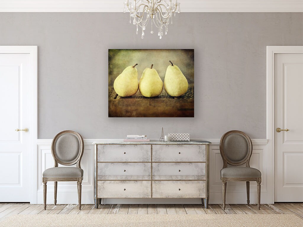 Canvas Art Farmhouse Kitchen Wall Art Pears Gallery Wrap
