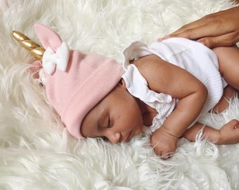 Pink Baby Unicorn Hat