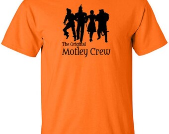 Wizard of Oz T-Shirt Dorothy Tin Man Scarecrow Cowardly Lion Classic Movie Motley Crue