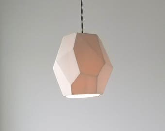 Geometric Porcelain Pendant Light, Modern Lighting,