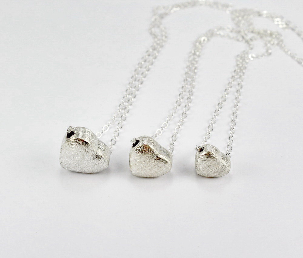 Three Generations Heart Necklace