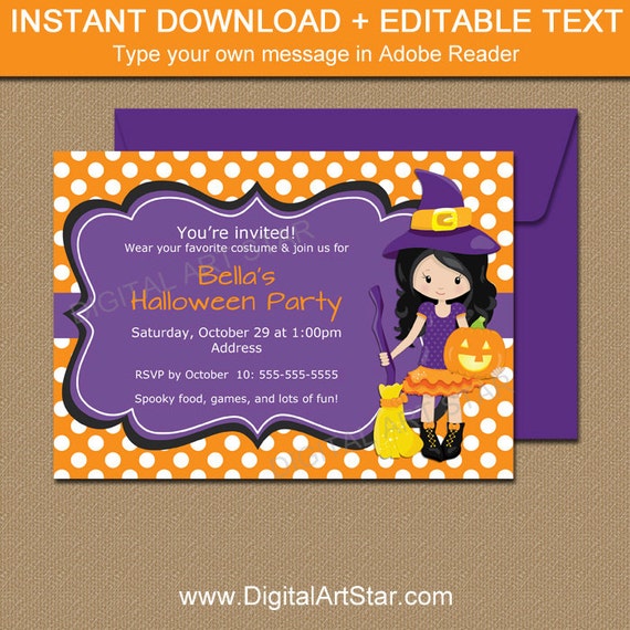 Cute Halloween Invitations 1