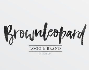 Premade Logo Design, calligraphy logo for Photographers, modern graphic design for small business, customizable logo, branding, blog logo