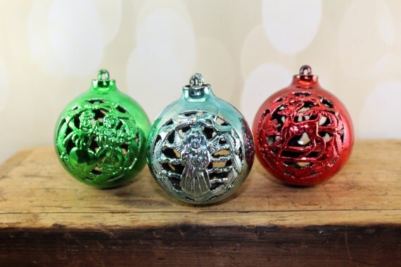 3 vintage ornaments 1950s bradford plastic by pinkpickerparty 3 vintage ornaments 1950s bradford plastic by pinkpickerparty