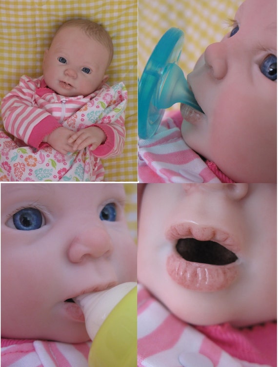 reborn with open mouth