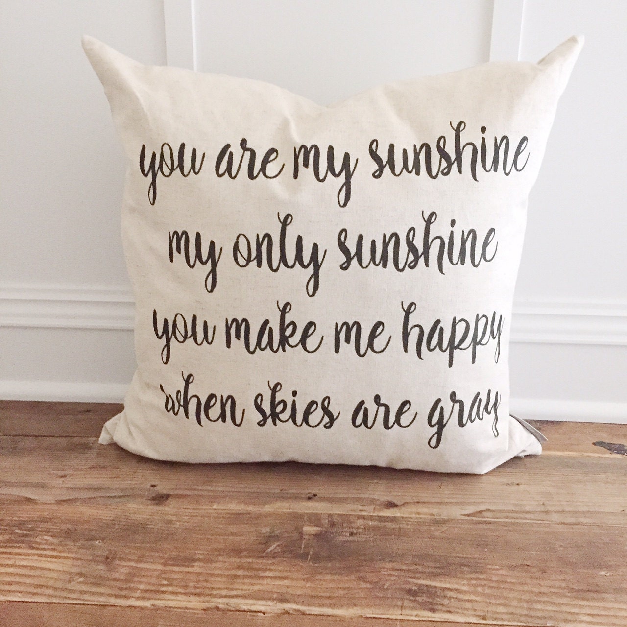 You are my sunshine pillow cover
