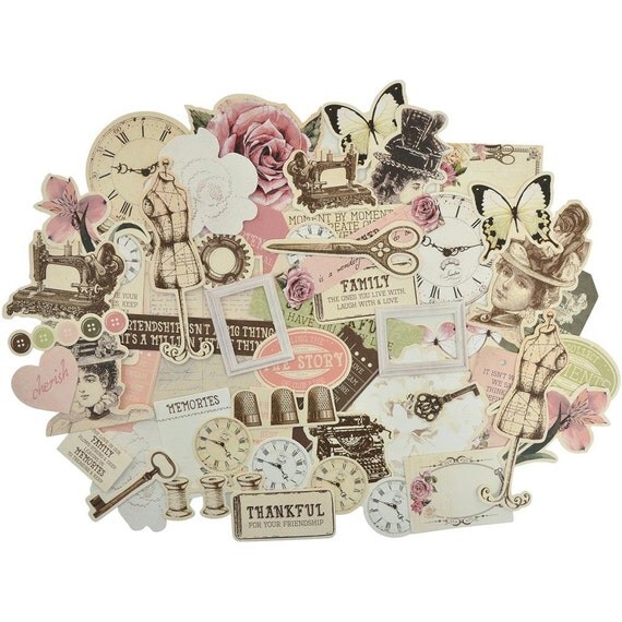 Victorian EPHEMERA PACK Ephemera Pack Victorian Die Cuts