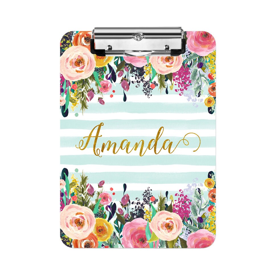 Monogrammed Clipboard Personalized Clipboards