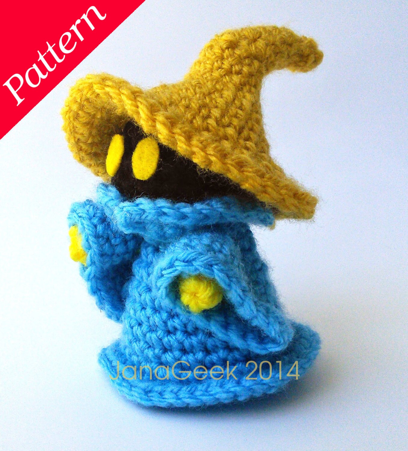 Final Fantasyinspired Black Mage Amigurumi Doll Crochet