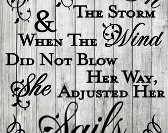 She Stood in the Storm & when the Wind did not Blow her Away