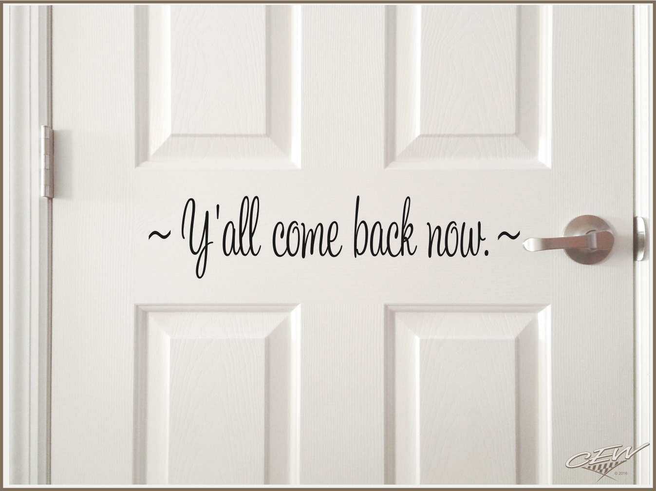 home front door vinyl lettering wall vinyl by CEWgraphicsNdesigns