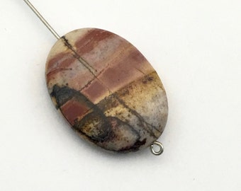 1 Picasso jasper stone bead / 22mm x 30mm #PP 131