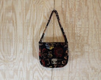 Items similar to vintage 1930's slouchy tapestry bag on Etsy