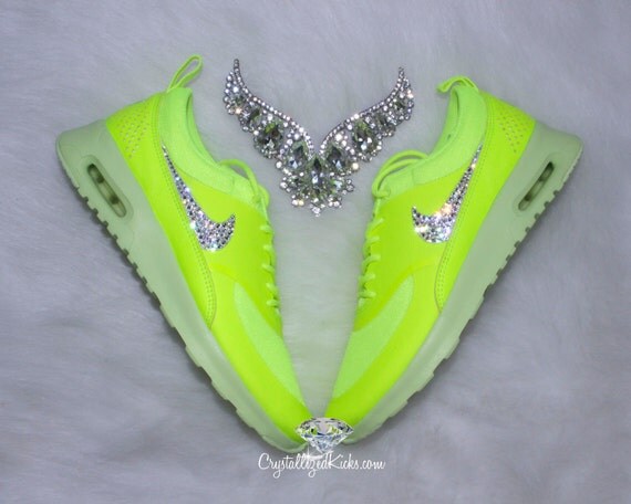 yellow nike air max with charms