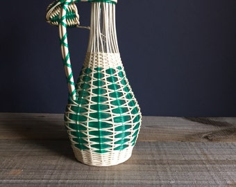 Vintage Demi John / Demijohn Bottle / Wicker Bottle