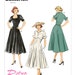 6018, Butterick, Vintage 50s, Retro Pullover, Rockabilly Dress circa 1952, Flared Dress, 50's Tea Dress 50's style dress 50's Cocktail dress