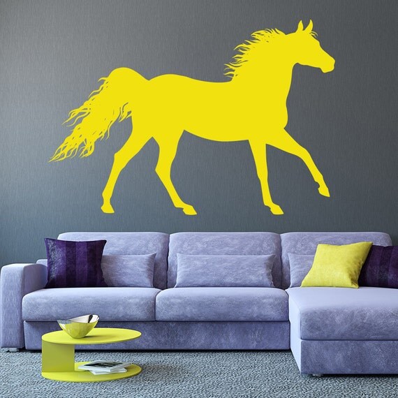 Items similar to Horse Wall Decals Nursery Animal Kids Boy Girl Home Decorating Ideas Vinyl Art