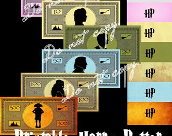 Harry Potter Monopoly Money Printable Instant by FoppishFollies