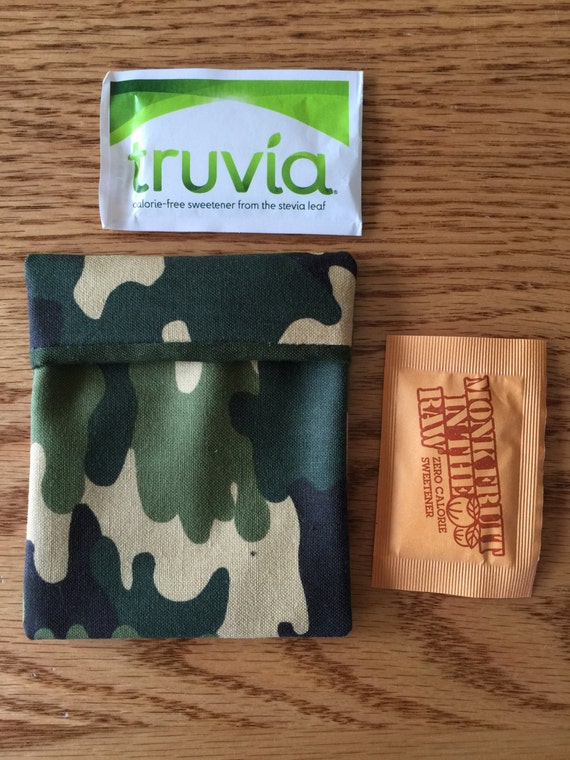 Sugar Packet Holder Travel Case for purse or pocket holder