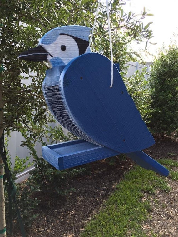Amish Crafted Blue Jay Bird Feeder