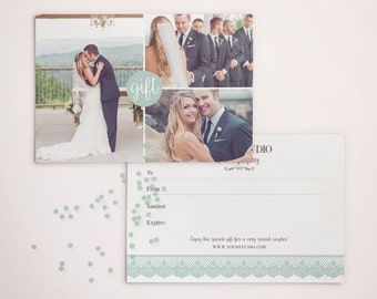 Gift Certificate Template for Photographers - Photography Photo Gift Card - Gift Card - Photography - GC002