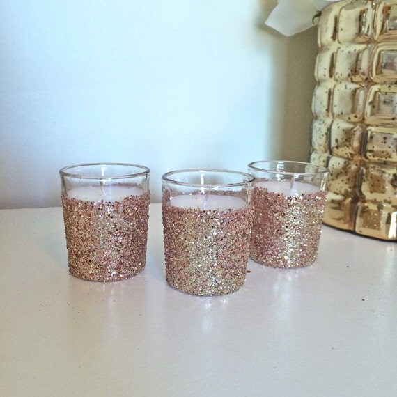 25 rose gold votives votive candle holder wedding