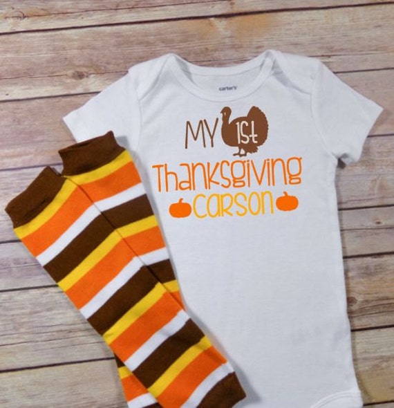 baby boys first thanksgiving outfit baby by QueenBeeBoutique127