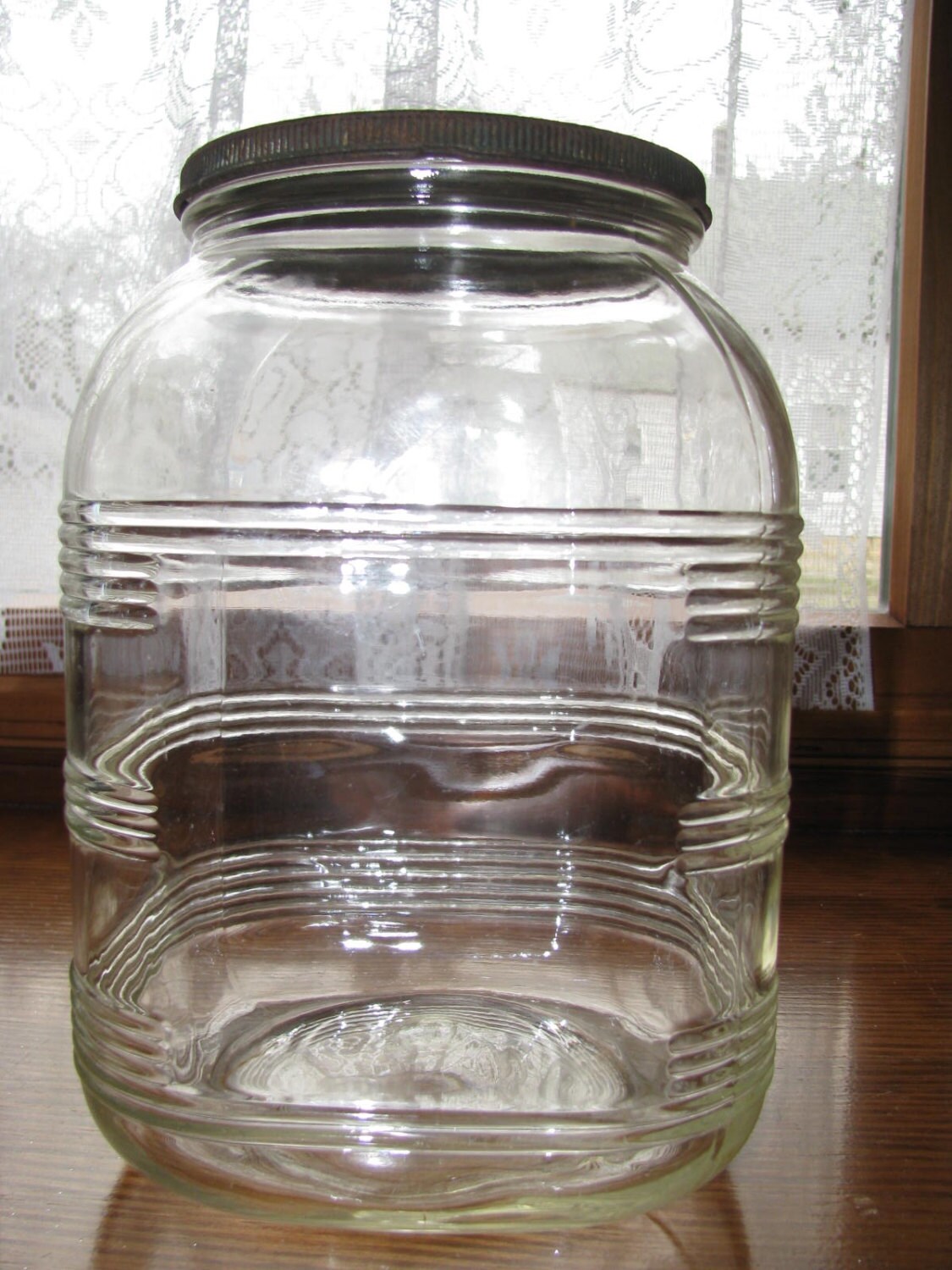 Sale Vintage Large Pickle Jar Wedding card holder