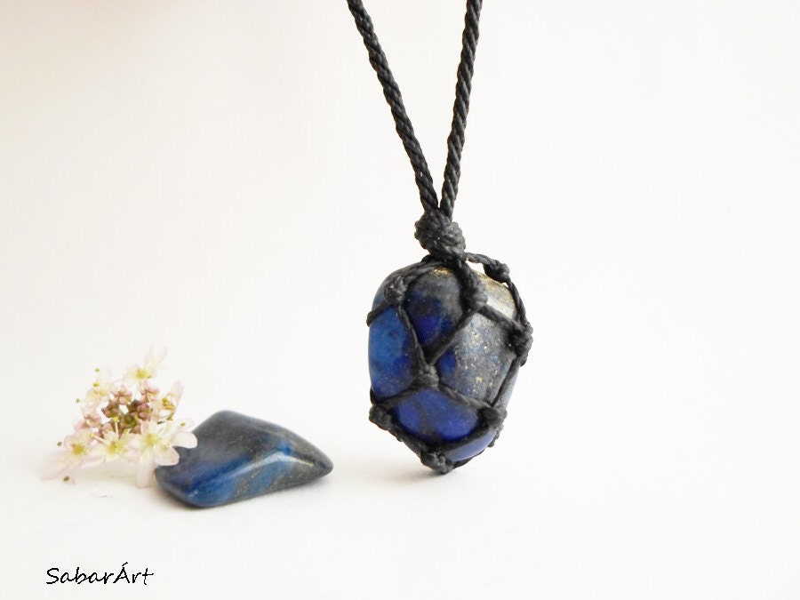 Mens necklace jewelry for men Lapis lazuli necklace Lapis