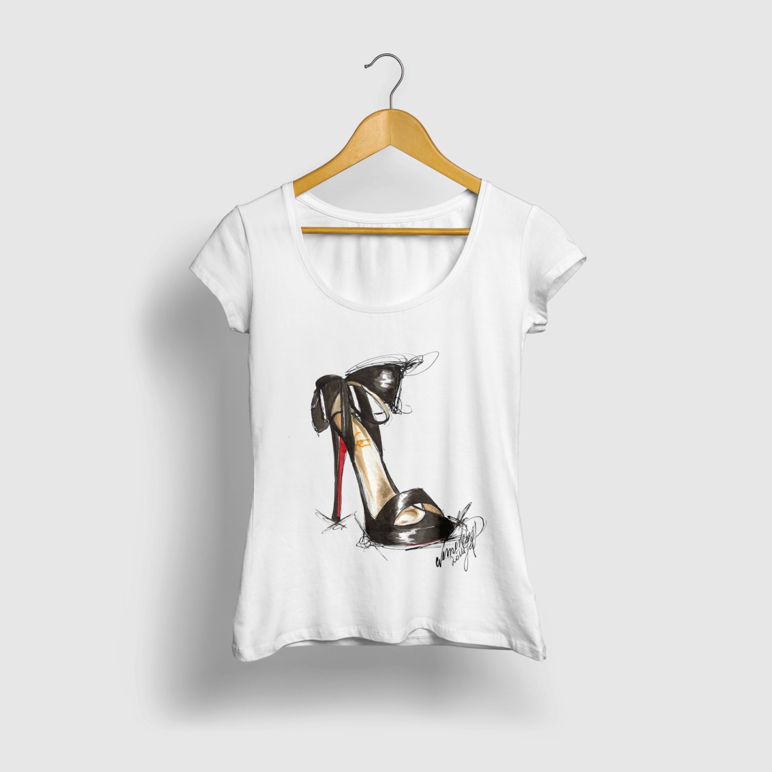 High heels shirt High heel tee High heel T-shirt Heel